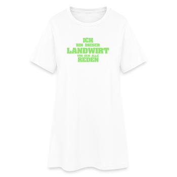 Cultivateur - Robe T-shirt Femme - blanc - Devant
