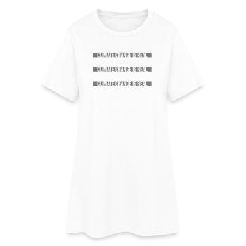 Le changement climatique est la véritable science du changement climatique - Robe T-shirt Femme - blanc - Devant