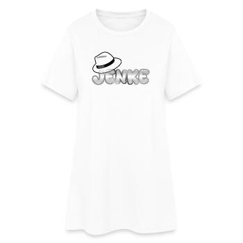 Jenke as a first name - Women’s T-Shirt Dress - white - Front