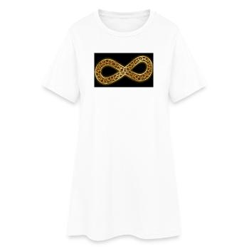 Léopard d’Or Infini - Robe T-shirt Femme - blanc - Devant