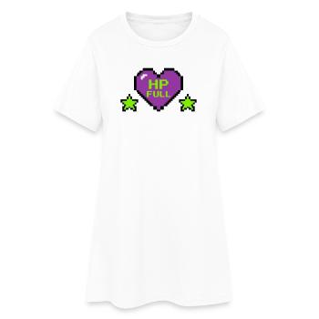 HP Full Pixel Herz Logo - Frauen T-Shirt-Kleid - Weiß - Vorne