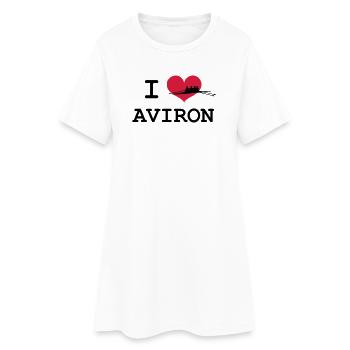 I Love Aviron - Robe T-shirt Femme - blanc - Devant