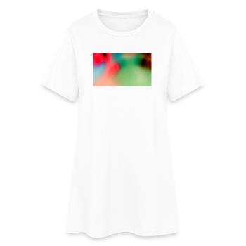 Étoile heureuse - Robe T-shirt Femme - blanc - Devant