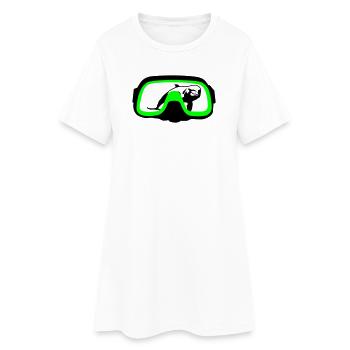 Lunettes de plongée - Robe T-shirt Femme - blanc - Devant