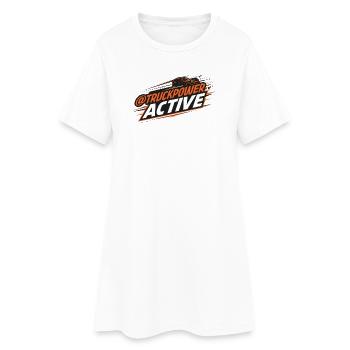 TruckPower Active Driving Logo - Women’s T-Shirt Dress - white - Front