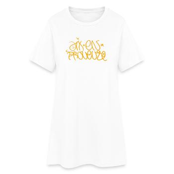 T-shirt souvenir traditionnel d’Aix-en-Provence - Robe T-shirt Femme - blanc - Devant