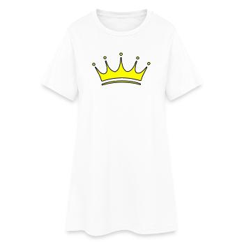 Symbole de la couronne - Robe T-shirt Femme - blanc - Devant