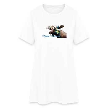 Meine Therapie Schwedenmoose - Frauen T-Shirt-Kleid - Weiß - Vorne