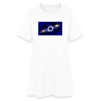Eclipse2026 - Robe T-shirt Femme - blanc - Devant