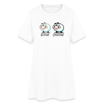 sheep - Women’s T-Shirt Dress - white - Front