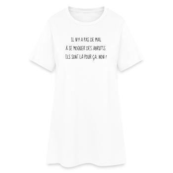 Cinéma / Citation / Série télé / Geek - Robe T-shirt Femme - blanc - Devant