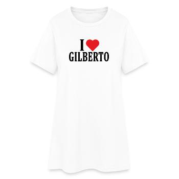 T-Shirt Ich liebe Gilberto T-Shirt Geschenkidee - Frauen T-Shirt-Kleid - Weiß - Vorne