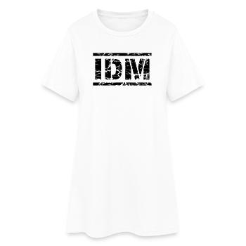 IDM - Frauen T-Shirt-Kleid - Weiß - Vorne