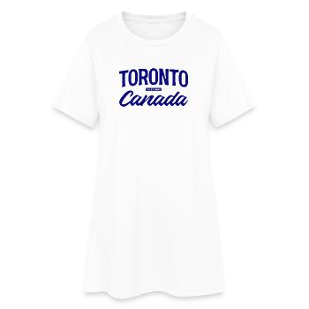 Toronto Canada Lettering Design - Robe T-shirt Femme - blanc - Devant