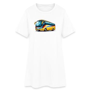 Gravure artistique de la voiture - Robe T-shirt Femme - blanc - Devant