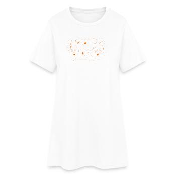 Orange Graffiti Karlsruhe Souvenir - Robe T-shirt Femme - blanc - Devant