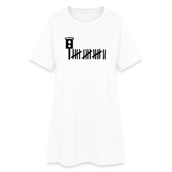 Radar killer - Women’s T-Shirt Dress - white - Front