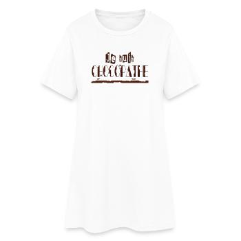 Je suis chocopathe - Robe T-shirt Femme - blanc - Devant