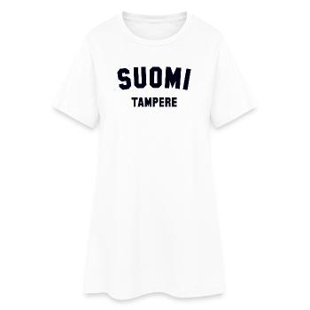 TAMPERE Soumi Finnland - Frauen T-Shirt-Kleid - Weiß - Vorne