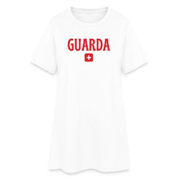 Guarda Suisse Drapeau - Robe T-shirt Femme - blanc - Devant