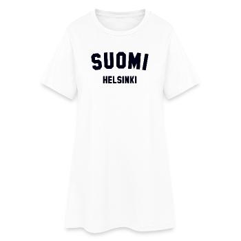 HELSINKI, Suomi, Finlande - Robe T-shirt Femme - blanc - Devant