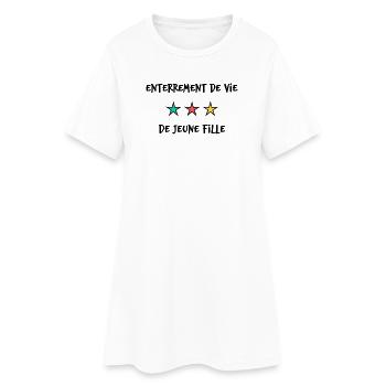 EVJF. JUST MARRIED. SAINT VALENTIN. COUPLE.  - Robe T-shirt Femme - blanc - Devant