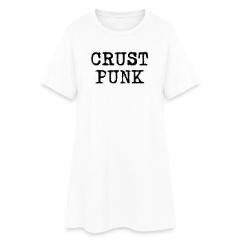 Crust Punk - Frauen T-Shirt-Kleid - Weiß - Vorne