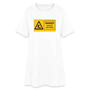 Gender equality - Women’s T-Shirt Dress - white - Front
