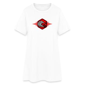 Automobile Icône Automobile Course - Robe T-shirt Femme - blanc - Devant