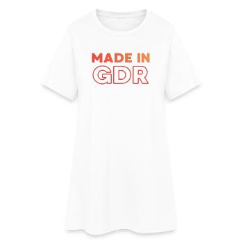 Fabriqué en RDA - Robe T-shirt Femme - blanc - Devant