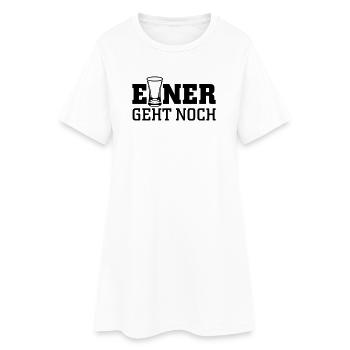 Einer geht noch - Frauen T-Shirt-Kleid - Weiß - Vorne