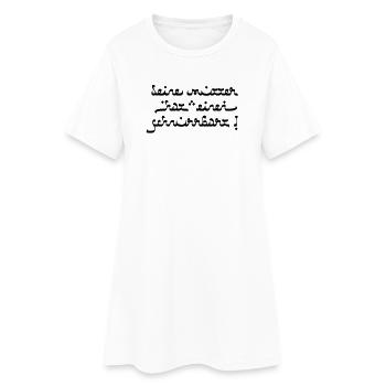 Votre mère a une moustache! - Robe T-shirt Femme - blanc - Devant