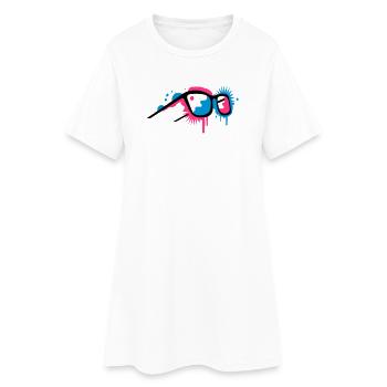 Lunettes 3D dans un style de graffiti - Robe T-shirt Femme - blanc - Devant