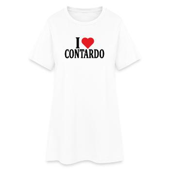 T-shirt I love Contardo t-shirt gift idea - Women’s T-Shirt Dress - white - Front