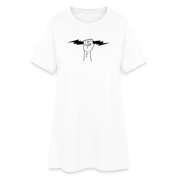 Foudre dans le poing - Robe T-shirt Femme - blanc - Devant