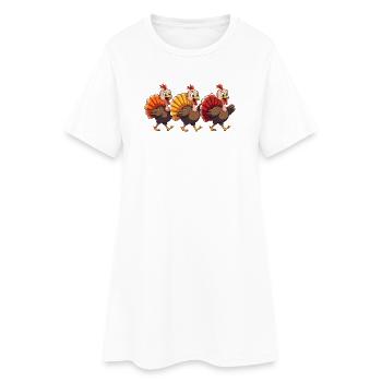 Bébé dinde de Thanksgiving - Robe T-shirt Femme - blanc - Devant