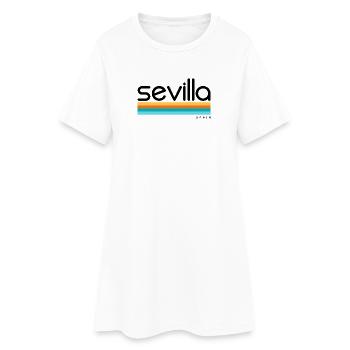 Séville - Espagne - Espagne - Espagne - Robe T-shirt Femme - blanc - Devant