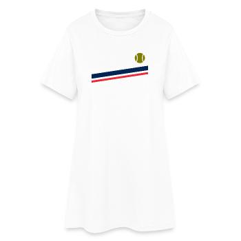 France Padel Tennis Vintage - Women’s T-Shirt Dress - white - Front
