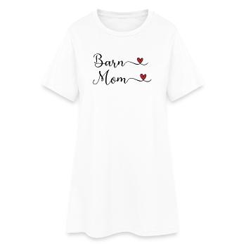 Maman de l’écurie - Mère de l’écurie - Robe T-shirt Femme - blanc - Devant