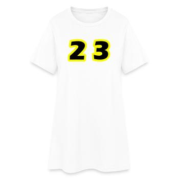 23 Number symbol - Women’s T-Shirt Dress - white - Front
