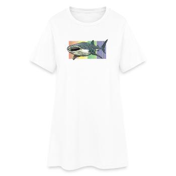 Requin-baleine Rhincodon typus - Robe T-shirt Femme - blanc - Devant