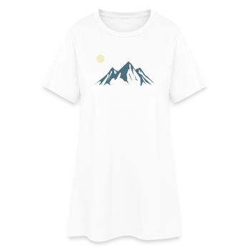 Mountain Silhouette Sunrise - Women’s T-Shirt Dress - white - Front