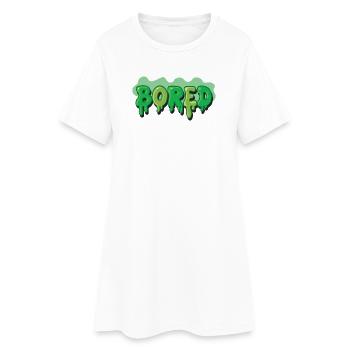 Police de Graffiti Bored Slime - Robe T-shirt Femme - blanc - Devant
