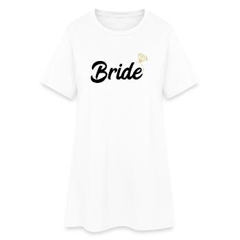 Bride Bride T-Shirt I Bachelorette Party JGA - Women’s T-Shirt Dress - white - Front