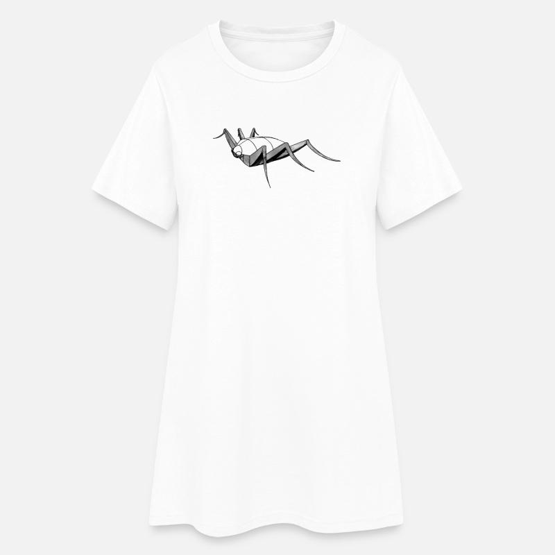 Insect bug bug drawing sketch construction - Women’s T-Shirt Dress - white