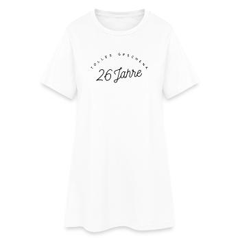 Tolles Geschenk 26 Jahre  - Frauen T-Shirt-Kleid - Weiß - Vorne