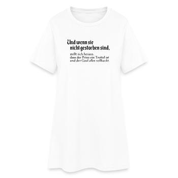 S’ils ne le font pas - Robe T-shirt Femme - blanc - Devant