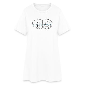 Fahren_statt_hassen - Frauen T-Shirt-Kleid - Weiß - Vorne
