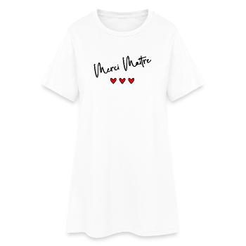 MAÎTRE. MERCI. MERCI MAÎTRE. CADEAU MAÎTRE - Robe T-shirt Femme - blanc - Devant