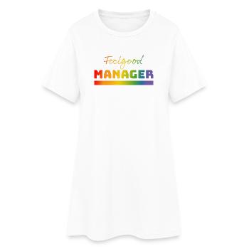 Tshirt Feelgood Manager arc-en-ciel - Robe T-shirt Femme - blanc - Devant